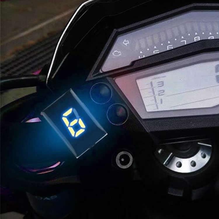 バイク用ギアインジケーター 6速用 汎用 LEDディスプレイ 防水