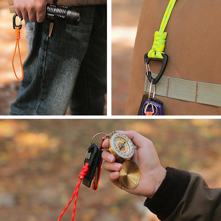 パラコードストラップフック 2個セット カラビナフック パラシュート