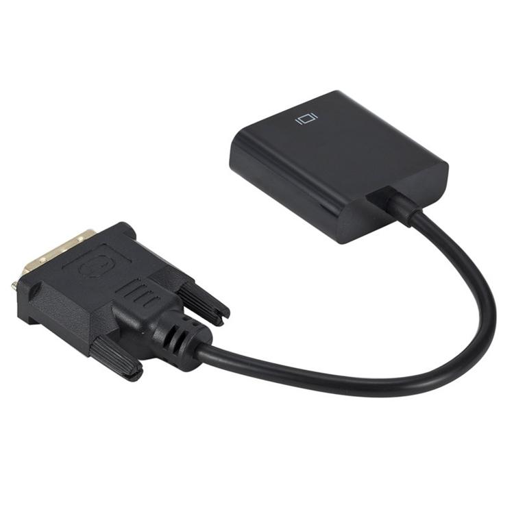 DVI to VGA 変換ケーブル 解像度1080P DVI-Dオス 24 +1ピン から VGAメスに変換 DVI VGA 変換アダプタ ...