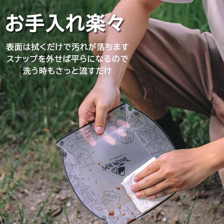 折りたたみ食器 ポータブルテーブルウェア 耐熱 プレート(皿) ボウル