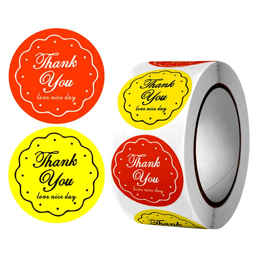 サンキューシール ギフトシール 丸形 ThankYou 感謝 プレゼント