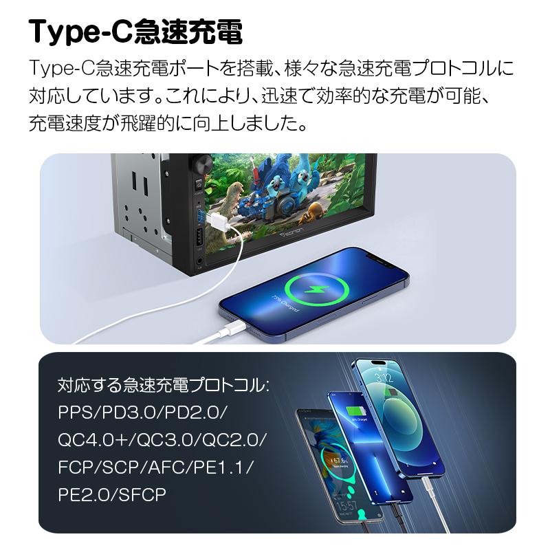 EONON 7インチカーオーディオ カーディスプレイ 2DIN ミラーリング対応