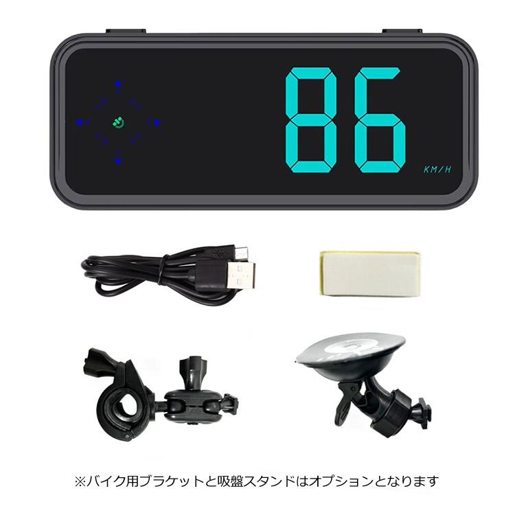 GPSスピードメーター GPS速度測定 ヘッドアップディスプレイ コンパス