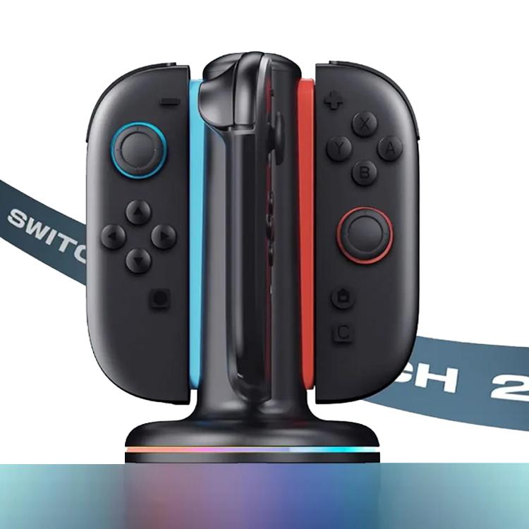 Switch2用 4in1充電ステーション Joy-con充電スタンド Joy-con4台同時
