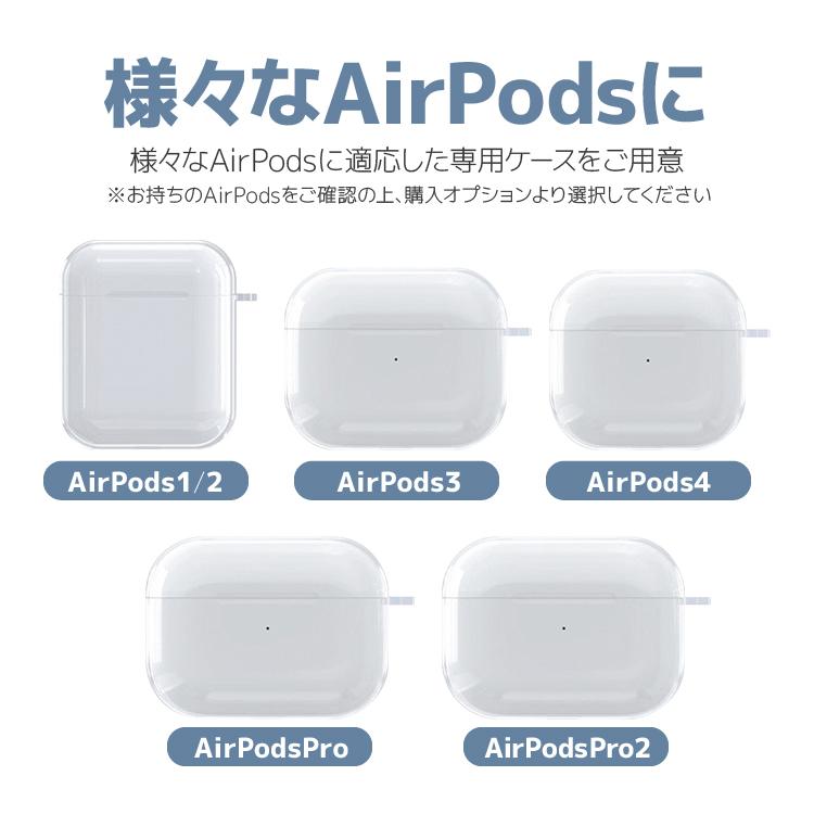 AirPods/AirPodsPro用TPUケース クリア保護カバー ストラップ付き 1/2