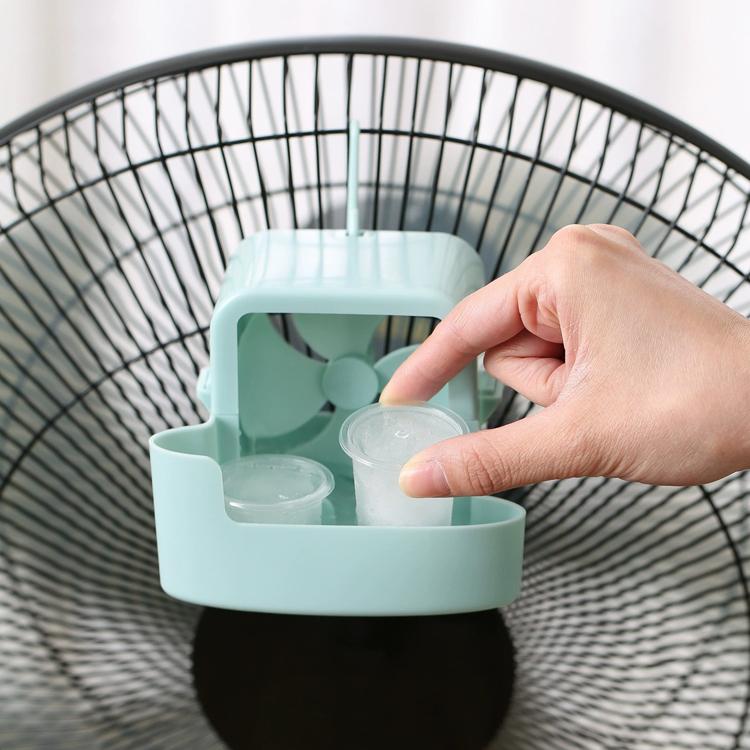 ミストファン 2個セット 吊り下げ式 冷風扇 アイスボックス 猛暑対策
