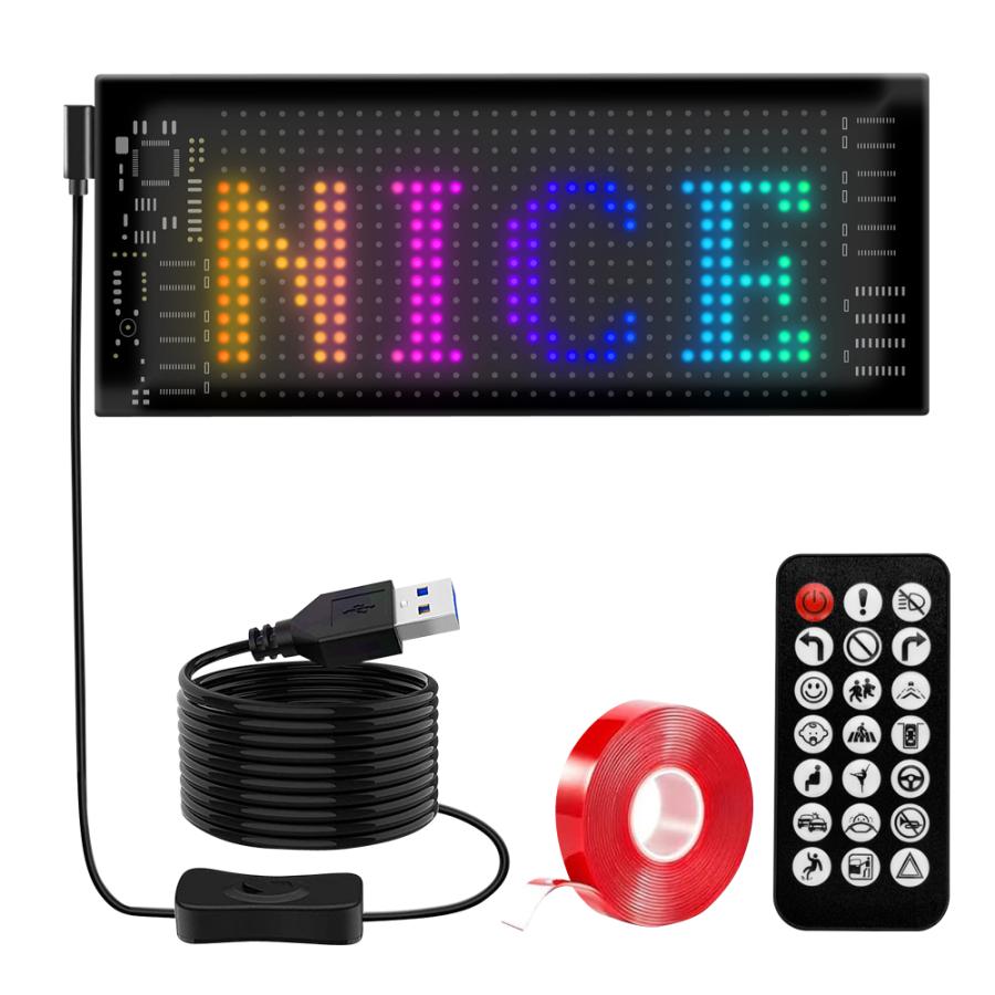 LED電光掲示板 スマホでコントロール可能 アニメーション点灯 日本語 