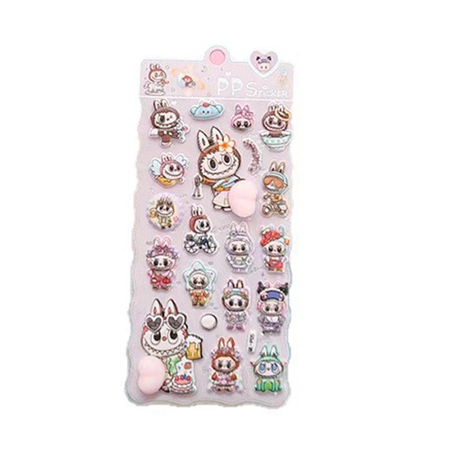 【ご相談用】LABUBU ラブブ おしりぷにぷにシール／グッズ確認ページ LABUBU風おしりシール 6枚セット ラブブ風 おしりぷにぷに 立体シール