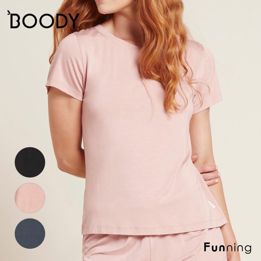 【送料無料】BOODY グッドナイト スリープ Tシャツ 半袖 レディース オーガニックバンブー素材 吸湿 速乾 抗菌 防臭 快適 ルームウェア | BOODY