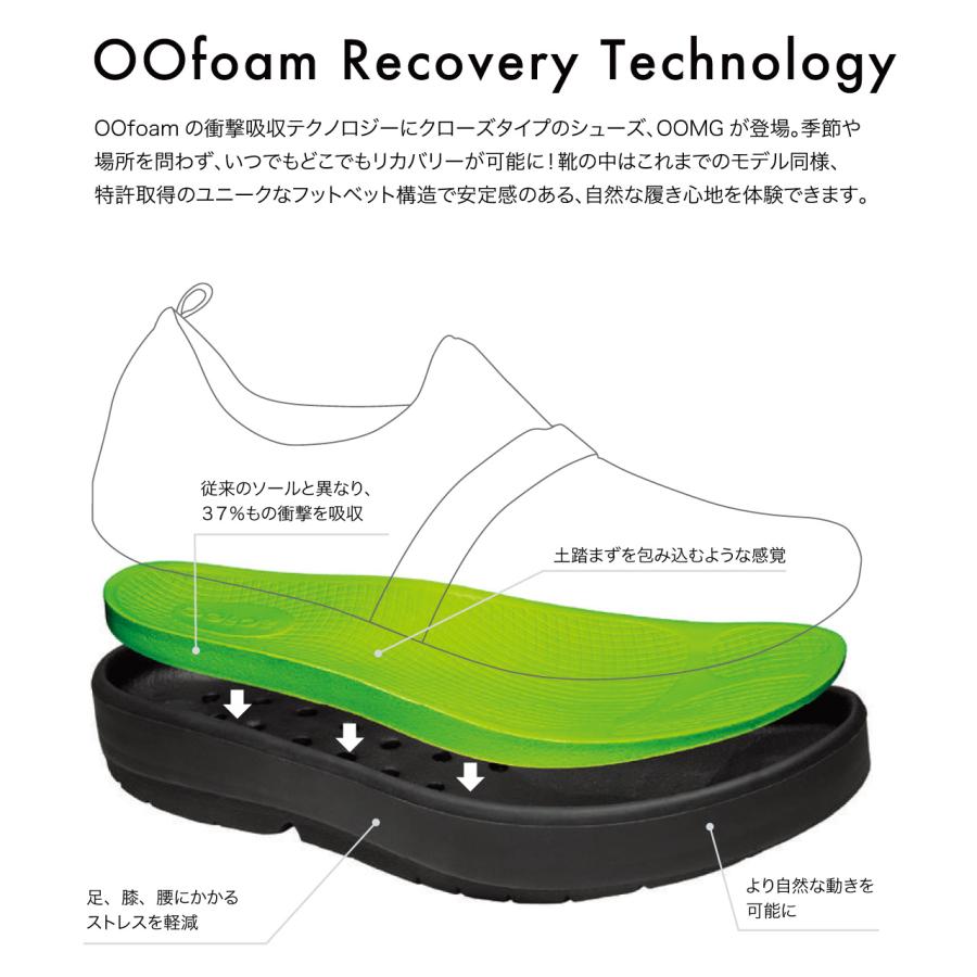 国内正規品 OOFOS ウーフォス Women's OOmg Sport Lace（ウーエムジー スポーツ レース）リカバリーシューズ  スニーカー 靴 レディ-ス | OOFOS | 07
