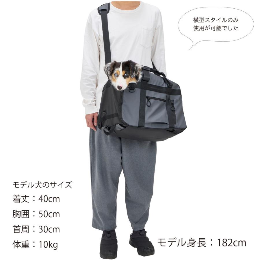 【1回のみ使用】マンダリンブラザーズ　ブラックナイロンリュック L 中型犬用 MANDARINE BROTHERS（マンダリンブラザーズ） 犬 スカウト キャリー