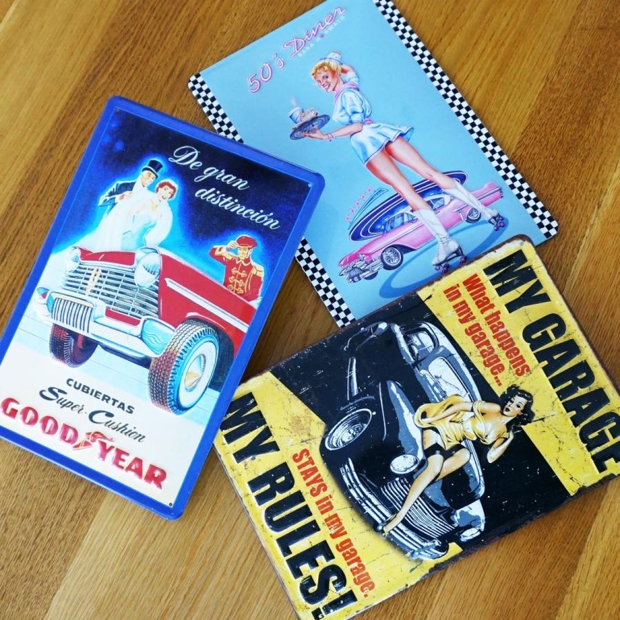 110【送料無料】車 バイク ガレージ ブリキ看板 ポスター アート 輸入雑貨 110cafeas17素敵なギフトショップ Funny