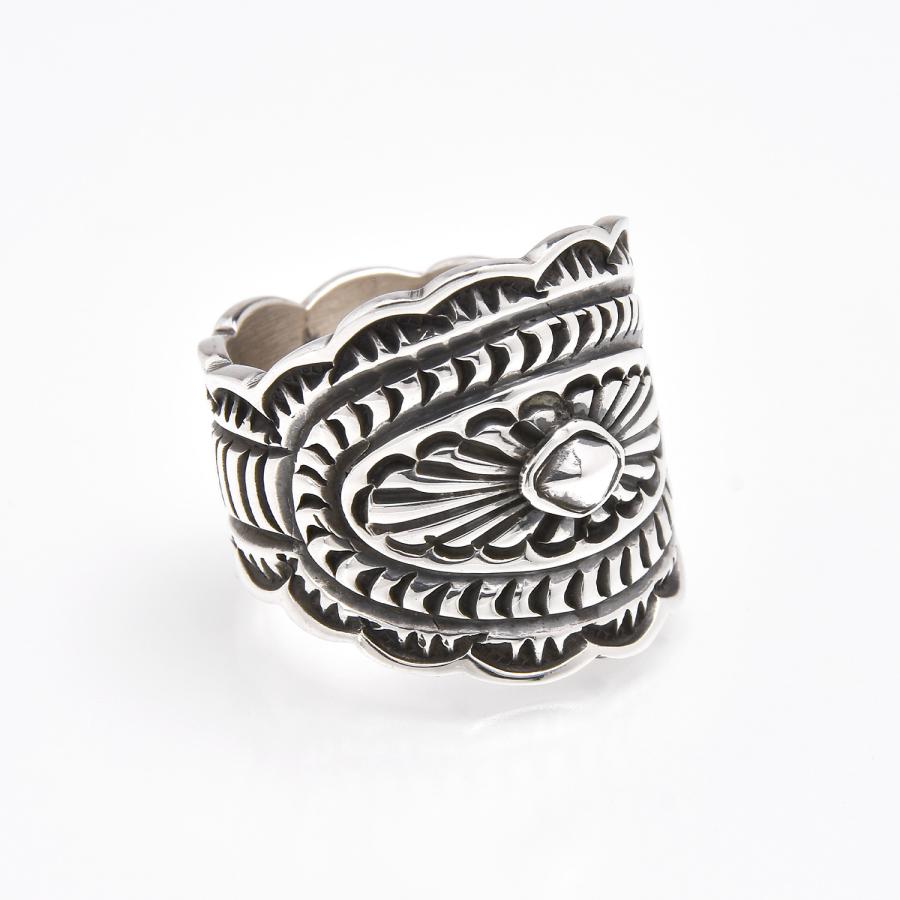Indian Jewelry FUNNY公式ストア ナバホ族 Orville White スタンプ