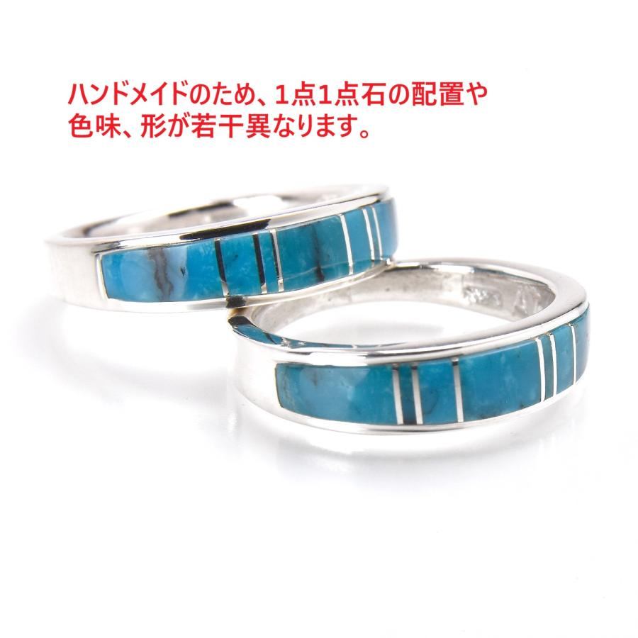 Indian Jewelry FUNNY公式ストア ナバホ族 ターコイズ インレイ リング