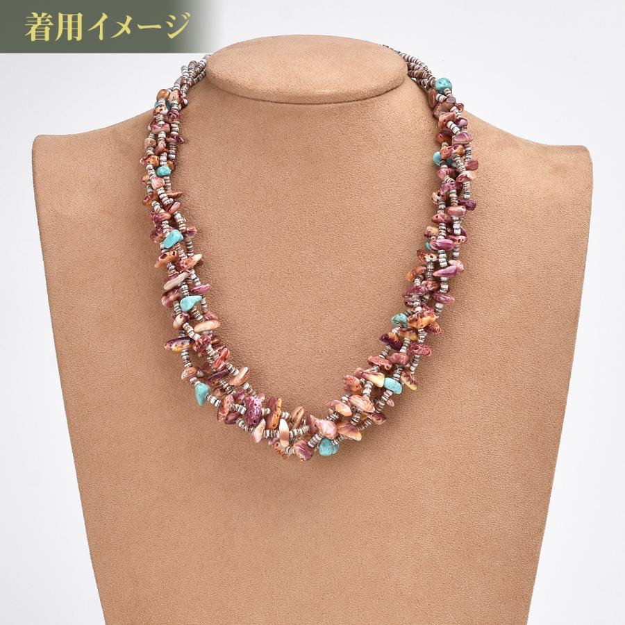 Indian Jewelry FUNNY公式ストア ナバホ族 ビーズ ネックレス 50cm