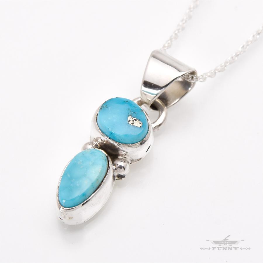 Indian Jewelry FUNNY公式ストア ナバホ族 Bobby Francis ターコイズ 