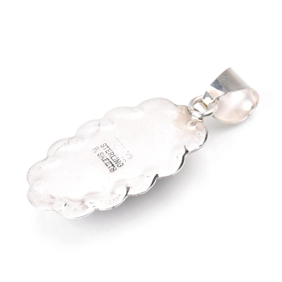 navajo P.Skeets　ペンダントトップ　オニキス　STERLING Indian Jewelry FUNNY公式ストア ナバホ族 Peggy Skeets オニキス