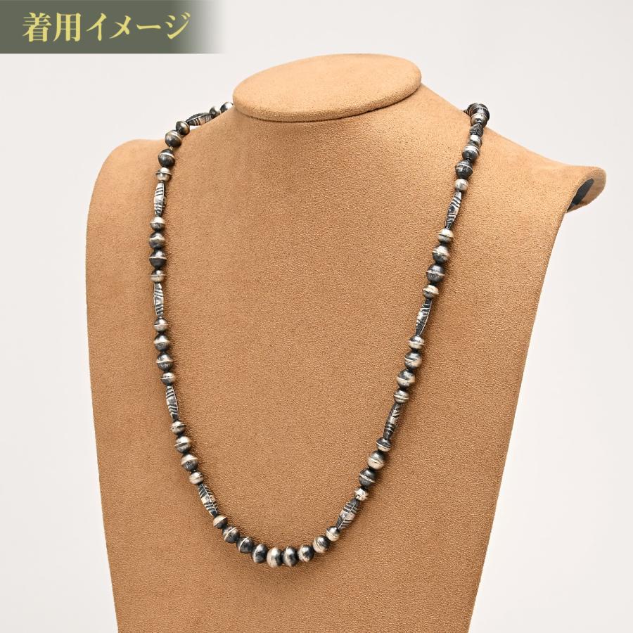 ナバホ族 ネックレス インディアンジュエリー スターリングシルバー 925 Indian Jewelry FUNNY公式ストア ナバホ族 ナバホビーズ ネックレス