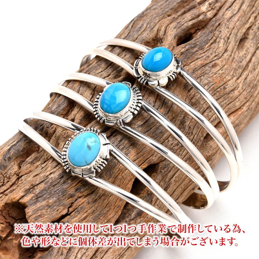 ナバホ　バングル　ターコイズ　スターリングシルバー Indian Jewelry FUNNY公式ストア ナバホ族 ターコイズ