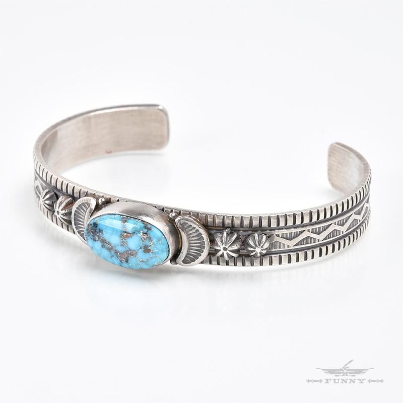 メルビン・フランシスナバホスターバングルsterling navajo