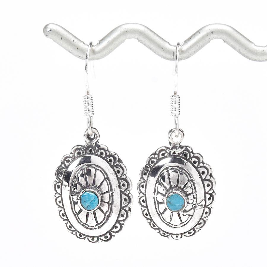 代引き不可】 ピアス エスニック アクセサリー レトロ ターコイズ