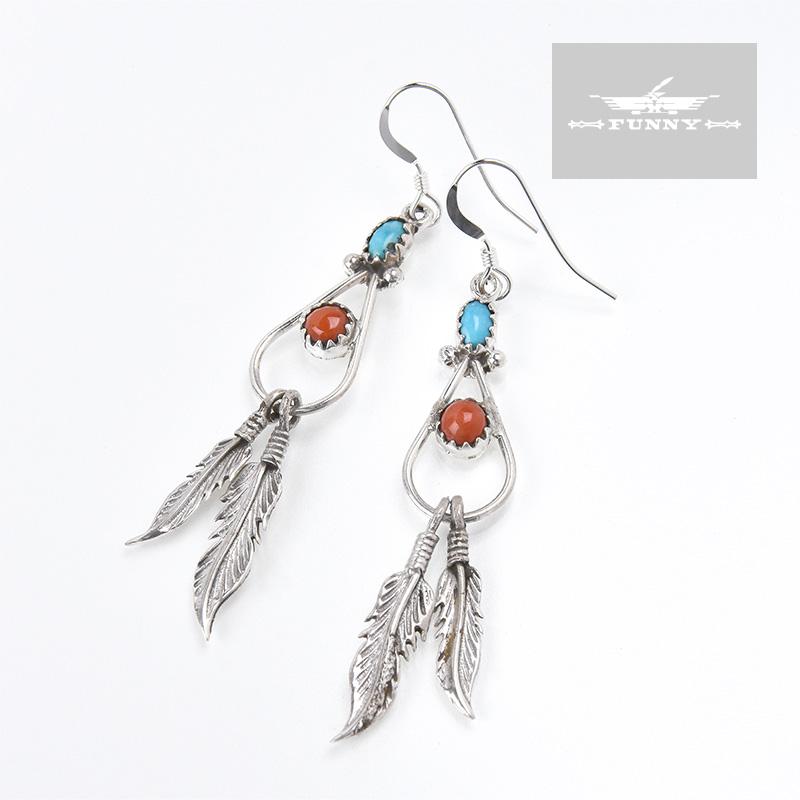 Indian Jewelry FUNNY公式ストア ナバホ族 Annie Spencer フェザー 
