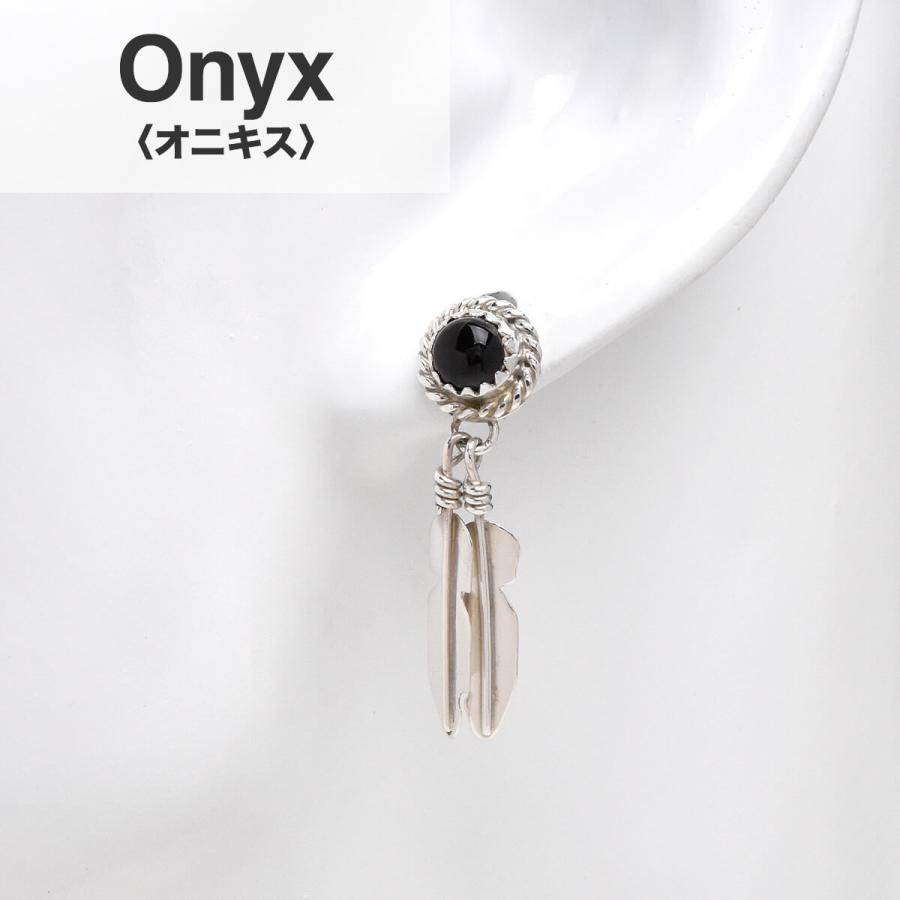 Indian Jewelry FUNNY公式ストア ナバホ族 フェザー ピアス ターコイズ