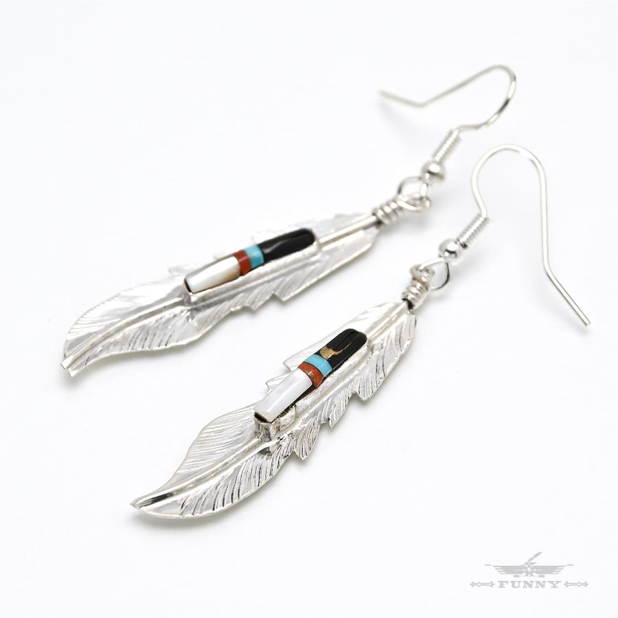 Indian Jewelry FUNNY公式ストア ナバホ族 Fred Barney フェザー