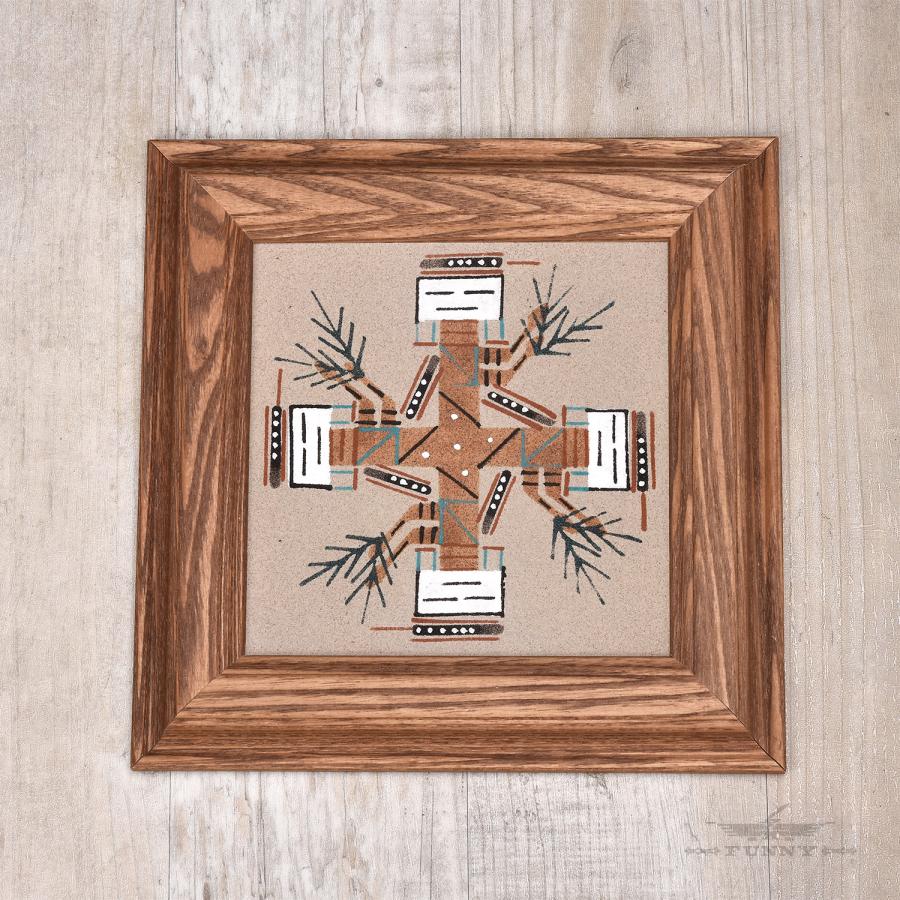 FUNNY公式ストア ナバホ族 サンドペイント スクエア ネイティブ