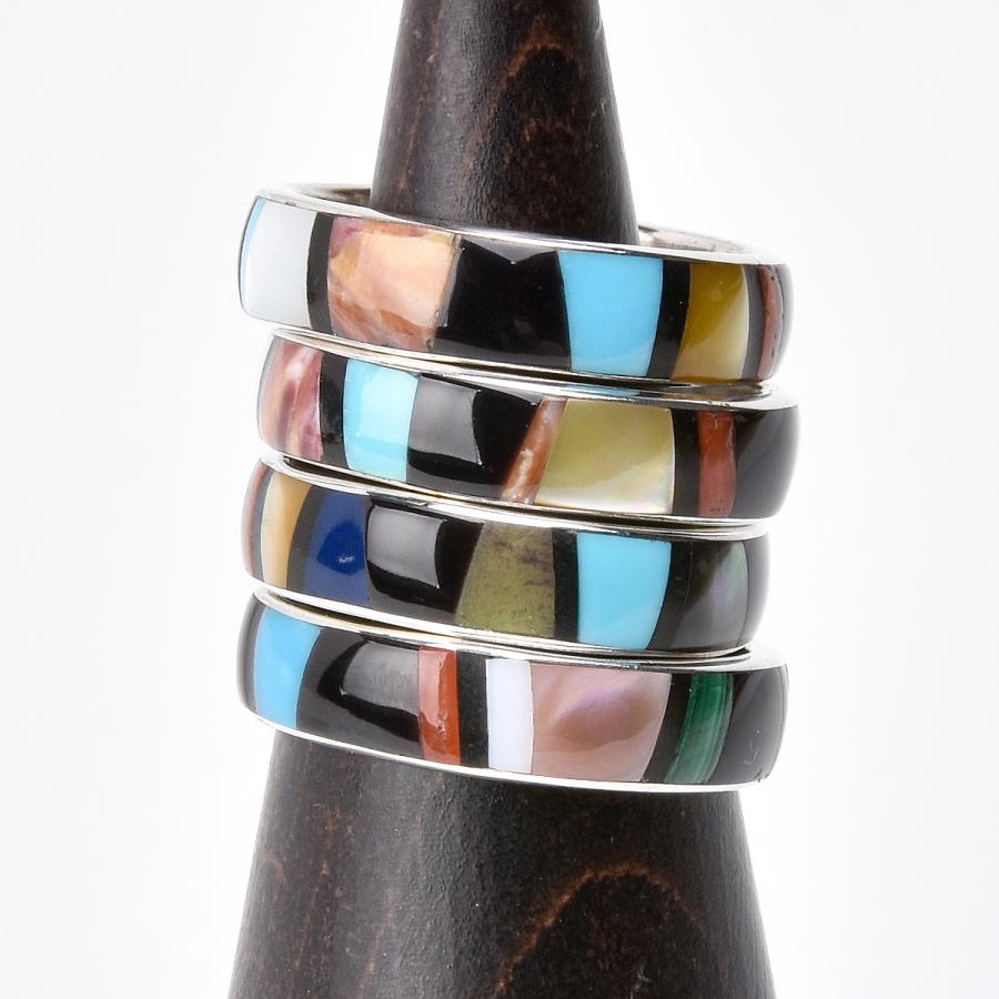 Indian Jewelry FUNNY公式ストア ズニ族 インレイ リング サイズ展開