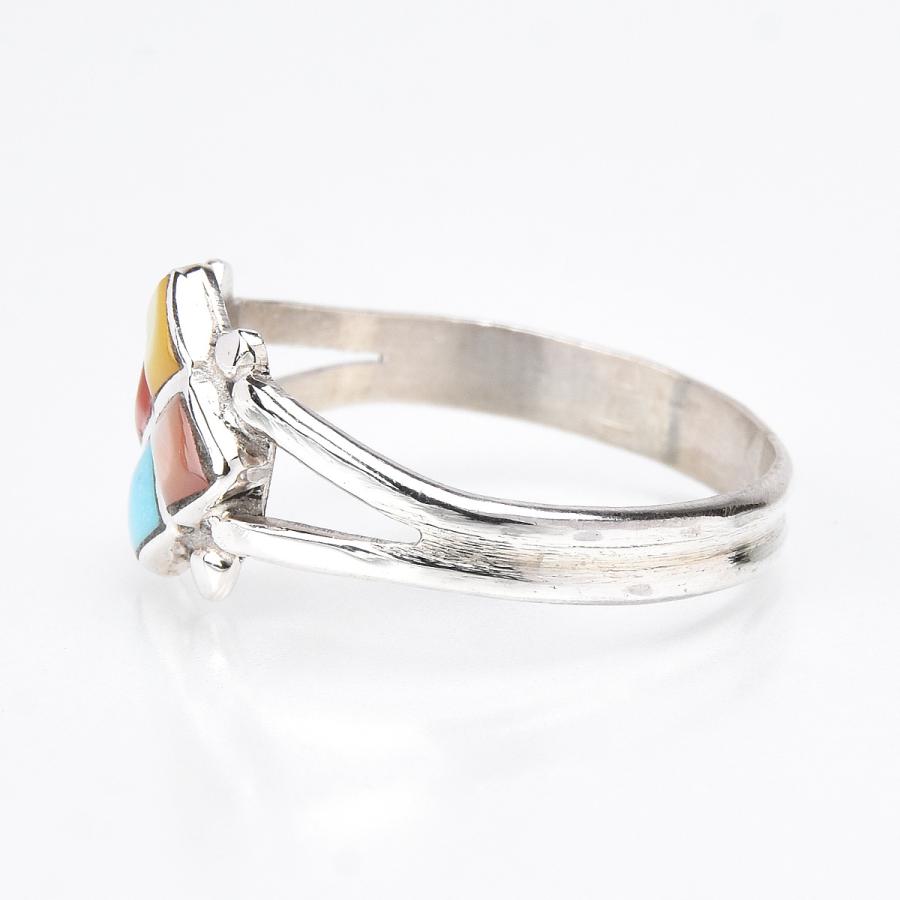 Indian Jewelry FUNNY公式ストア ズニ族 インレイ リング Indian Jewelry FUNNY公式ストア ズニ族 インレイ リング