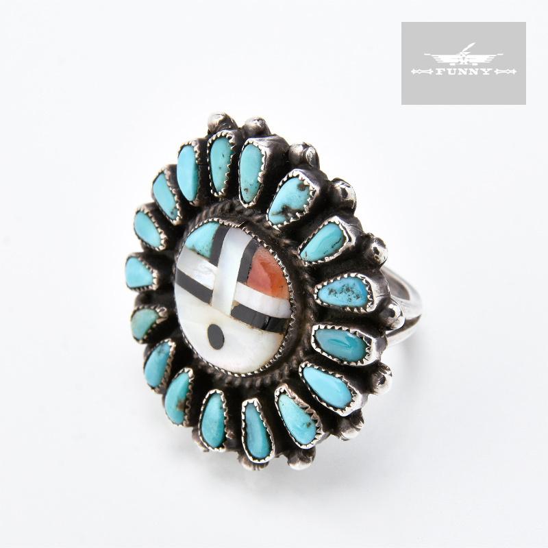 Indian Jewelry FUNNY公式ストア ズニ族 クラスター&サン Indian Jewelry FUNNY公式ストア ズニ族 クラスター&サン