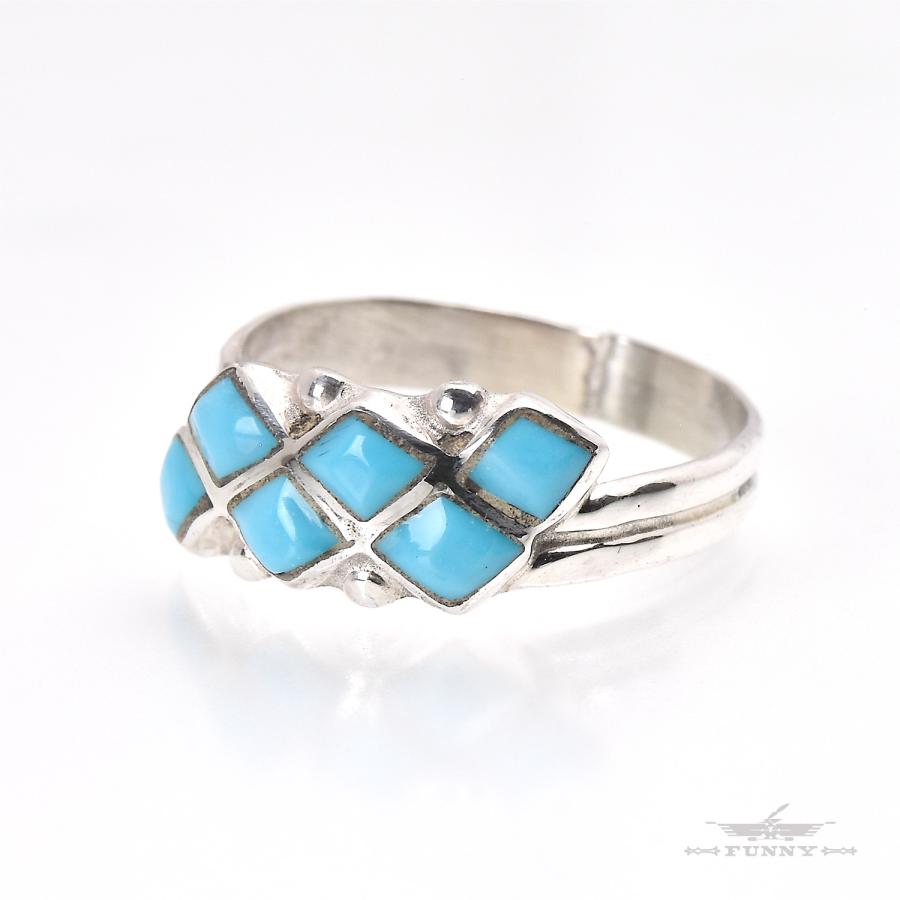 Indian Jewelry FUNNY公式ストア ズニ族 Bonnie Leekela ターコイズ