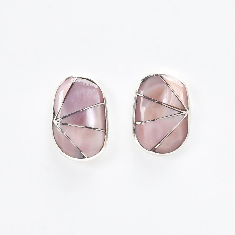 ヴィンテージ　ズニ　ピアス　sterlingsilver インディアンジュエリー アメリカ ズニ族 インディアンジュエリー スターリングシルバー