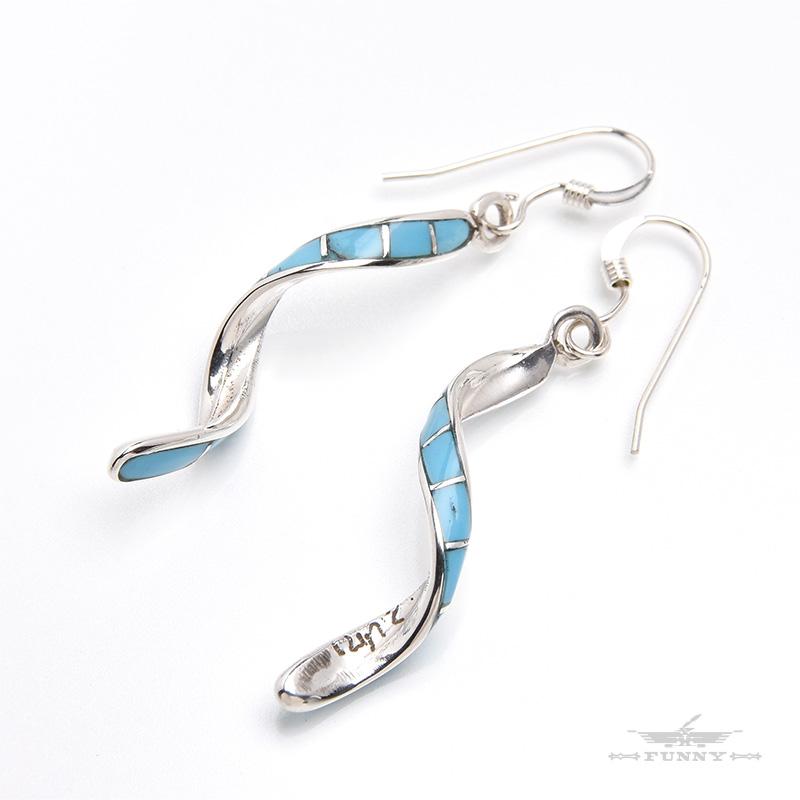 Indian Jewelry FUNNY公式ストア ズニ族 Ira Johnson インレイ 