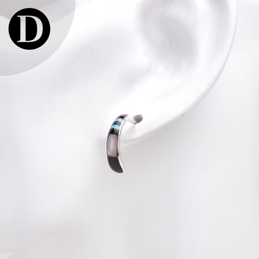 Indian Jewelry FUNNY公式ストア ズニ族 マルチインレイ フープ Indian Jewelry FUNNY公式ストア ズニ族 マルチインレイ フープ