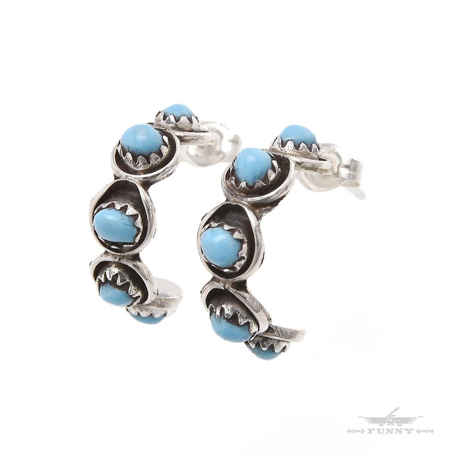 Indian Jewelry FUNNY公式ストア ズニ族 ターコイズ ハーフフープ