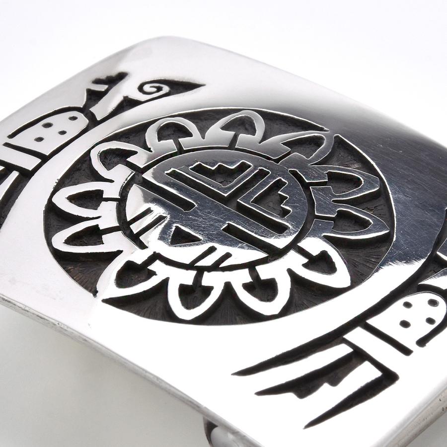 FUNNY公式ストア ホピ族 サンフェイス オーバーレイ バックル インディアンジュエリー スターリングシルバー 925 Harry Nutumya HOPI ファニー Harry Nutumya バックル スターリングシルバー HOPI