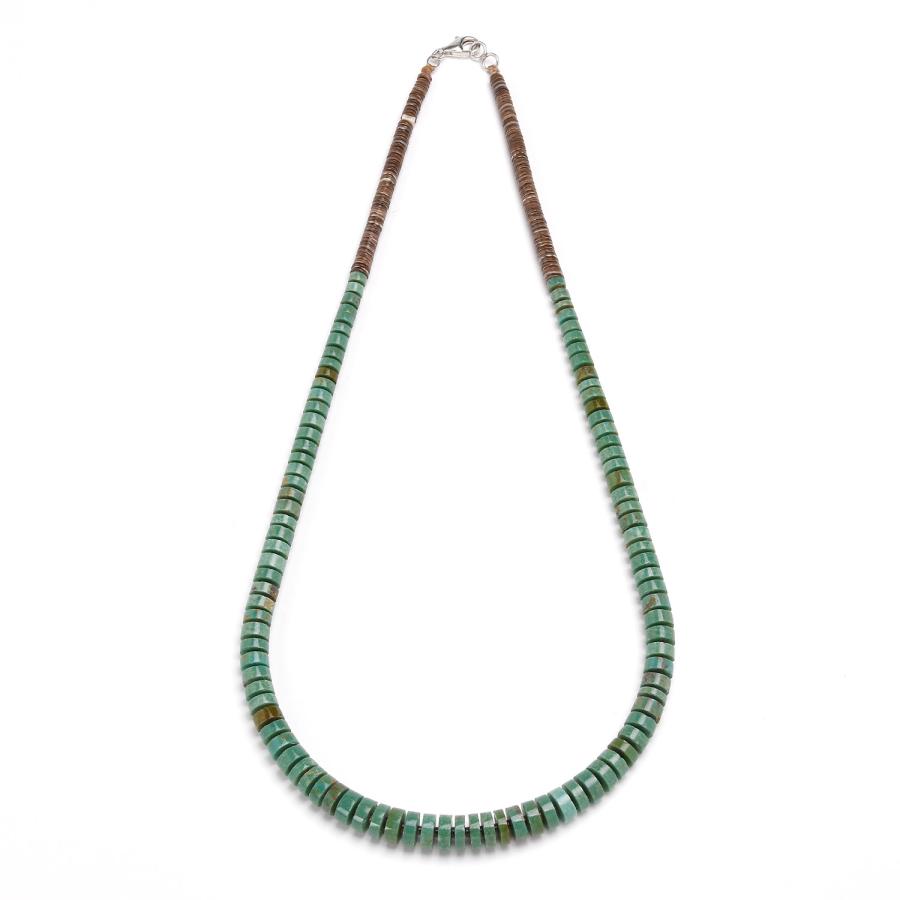 インディアンジュエリー サントドミンゴ族 ヒシネックレス ターコイズ Indian Jewelry FUNNY公式ストア サントドミンゴ族 カルビン