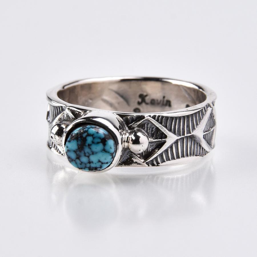 Funny直営店 ナバホ族 ケビン ラモーン スタンプワーク リング 15 5号 キングマン ターコイズ インディアンジュエリー 指輪 Navajo Kingman ファニー Ar015 002 0007 Funny Yahoo 店 通販 Yahoo ショッピング