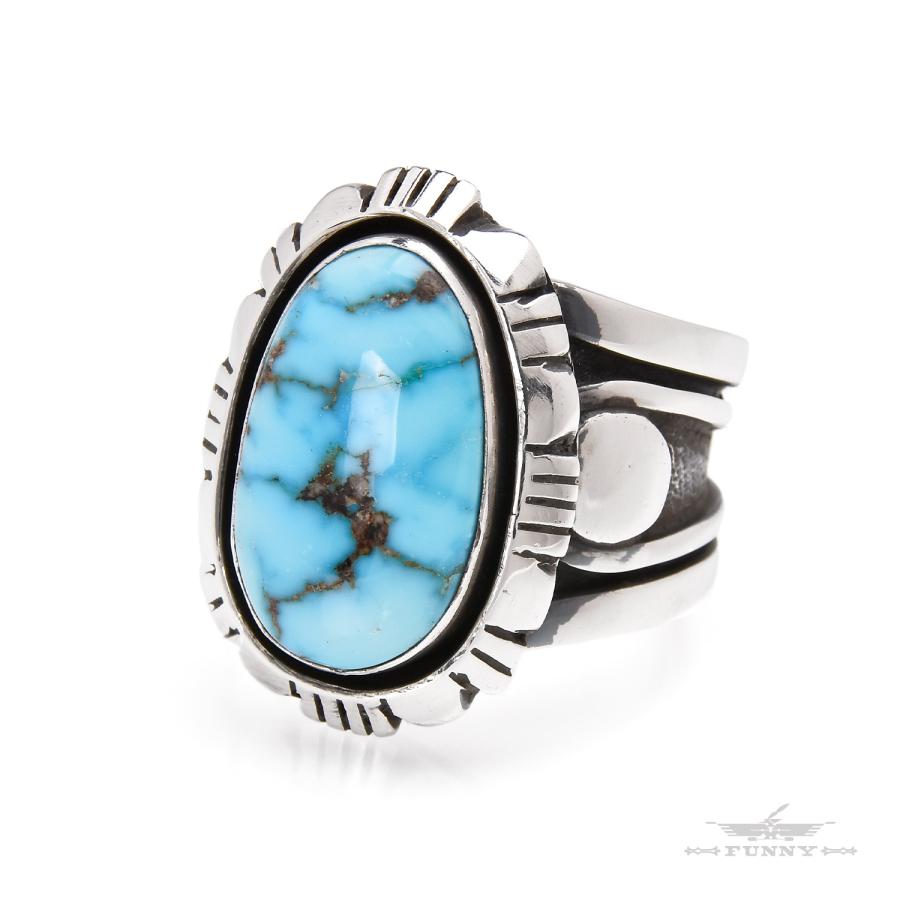 ウイリークーパー　キングマンターコイズリング20号 Indian Jewelry FUNNY公式ストア ナバホ族 クーパー・ウィリー キング