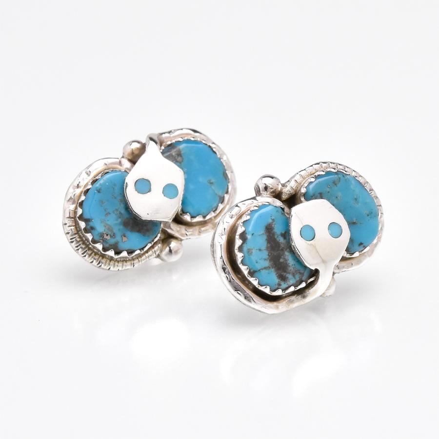 Indian Jewelry FUNNY公式ストア ズニ族 Joy Calavaza スモール ピアス