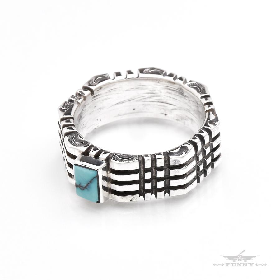 navajo シルバーリング　スクエア　インレイ　ターコイズ 21号 navajo シルバーリング スクエア インレイ ターコイズ 21号 シルバー