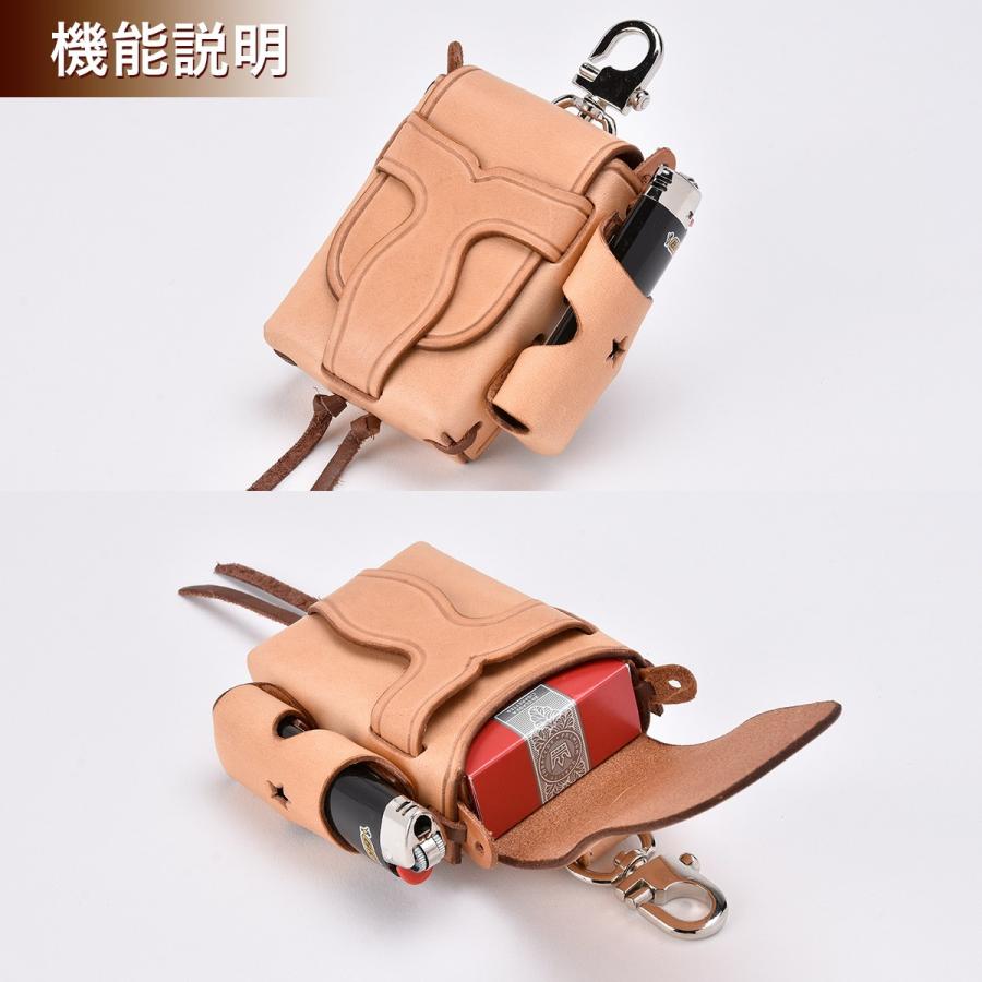 FUNNY公式ストア ウエスタンレザー シガレット ＆ ライター ケース