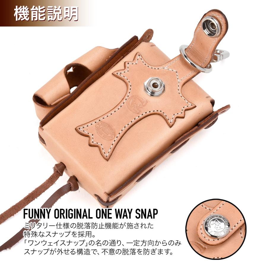 FUNNY公式ストア ウエスタンレザー シガレット ＆ ライター ケース