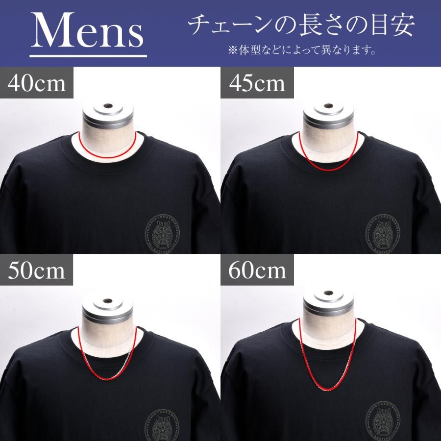 FUNNY公式ストア (9) シルバーチェーン 45cm 甲丸チェーン3.1mm メール便可 ネックレス シルバー チェーン シルバー925_3