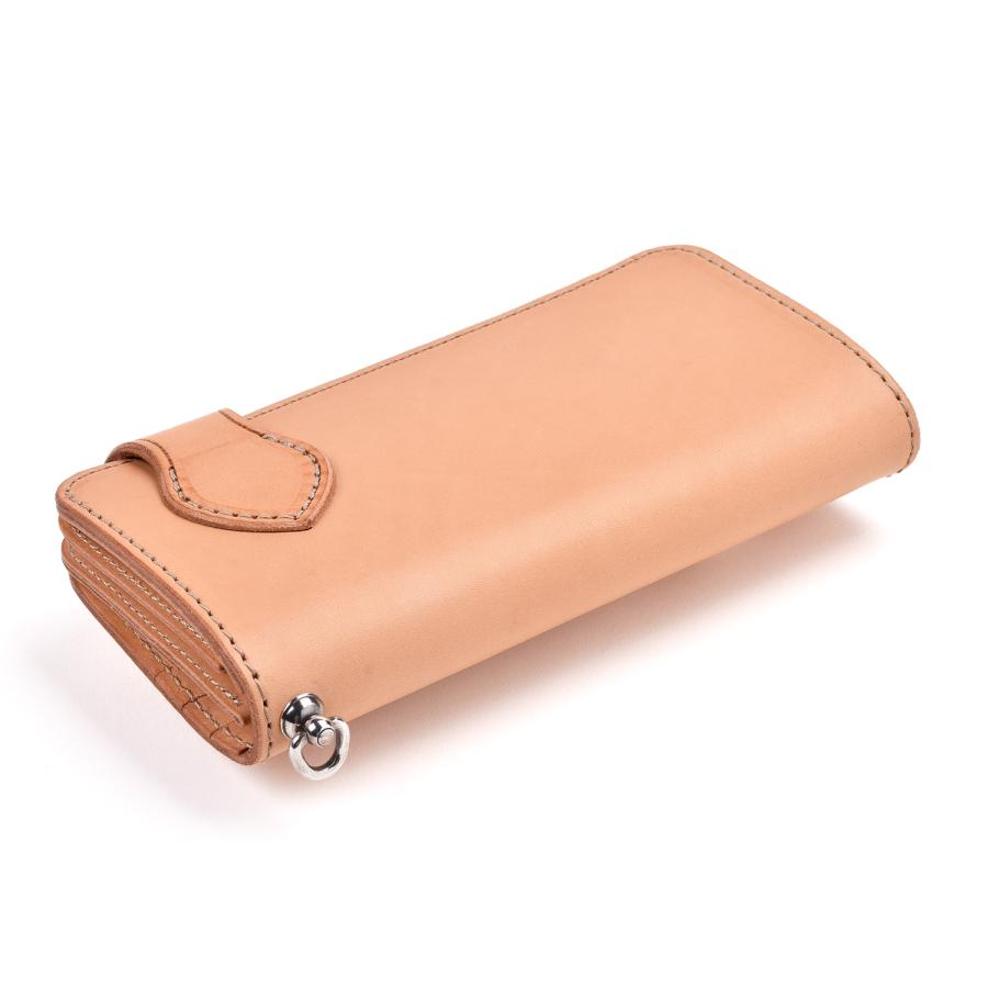 本革 栃木レザー ダイヤ柄 長財布 ファニー シルバーコンチョ