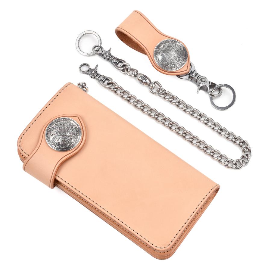 o*u様 サドルレザー ライダース ウォレット 本革 ファニー コンチョ検 フラ o*u様 サドルレザー ライダース ウォレット 本革 ファニー