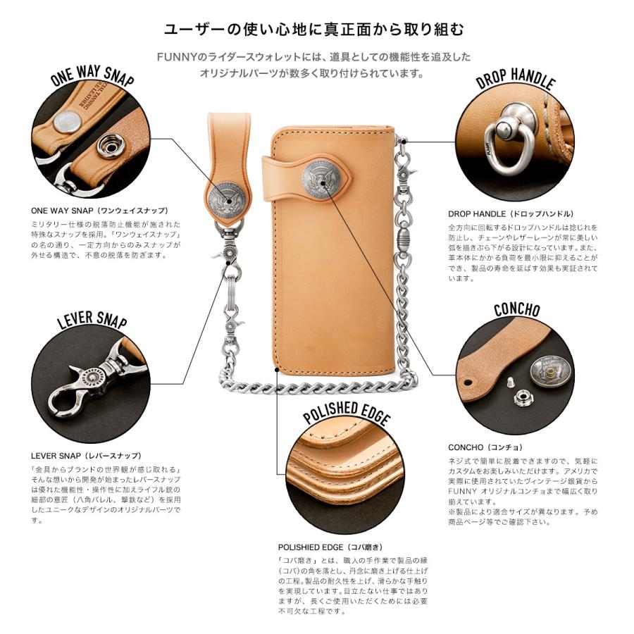 Funny直営店 ファニー ライダースウォレット ホーンバック クロコダイル ブラック 長財布 クロコダイル ワニ革 バイカーズウォレット コンチョ Fw001 001 0045 Funny Yahoo 店 通販 Yahoo ショッピング