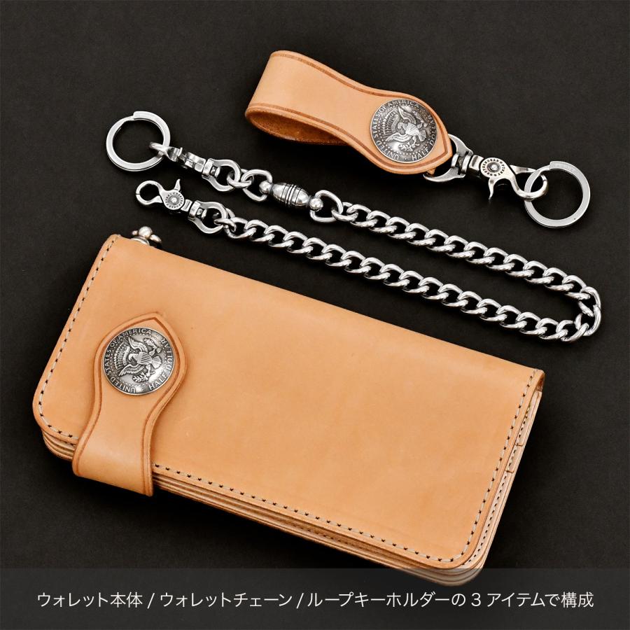 FUNNY クロコダイル 長財布 レザー ファニー ライダースウォレット（ホーンバックナイル